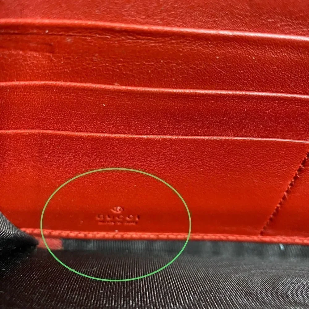 GUCCI GG Marmont Zip Around Wallet Crossbody 💼Red - Picture 6 of 16